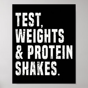 Funny Testosterone Test Steroid Humor Bodybuilding Poster