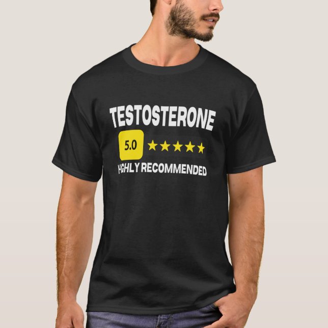 Funny Testosterone Test Testo TRT Therapy Bodybuil T-Shirt (Front)