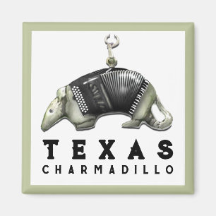 Funny Texas Armadillo Magnet