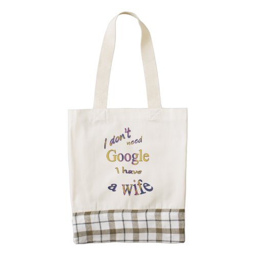 Funny text about my wife zazzle HEART tote bag