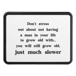 Funny text about women and men. hitch cover