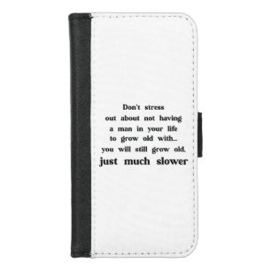 Funny text about women and men. iPhone 8/7 wallet case