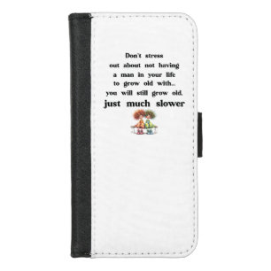 Funny text about women and men iPhone 8/7 wallet case