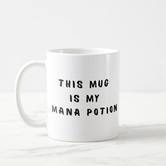 Funny Text Gamer Coffee Mug (Left)