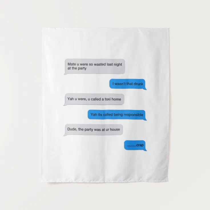 Funny text message tapestry | Zazzle Funny text message tapestry | Zazzle