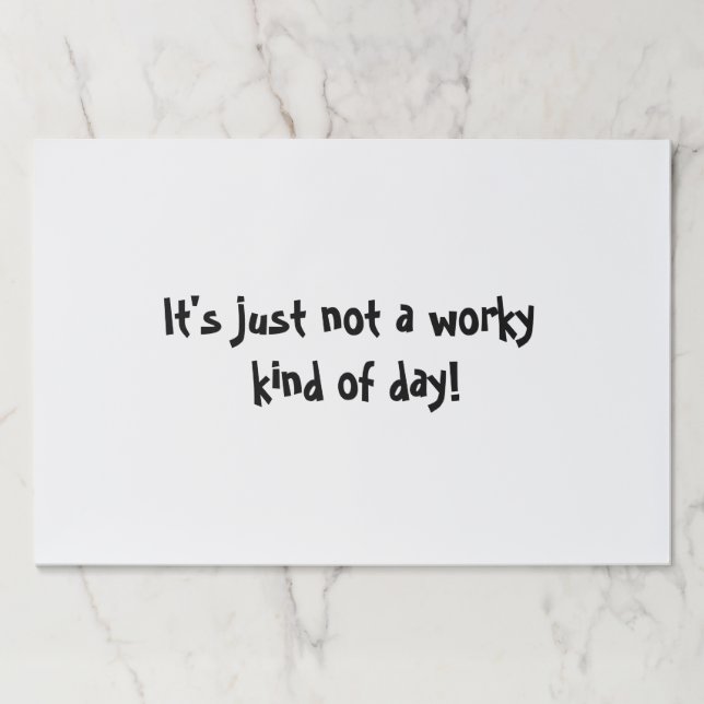 Funny Text Office Humor Desk Scratch Paper Pad (Front)