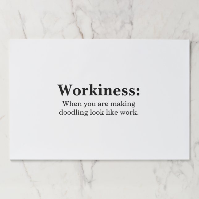 Funny Text Office Humor Desk Size Scratch Paper Pad (Front)