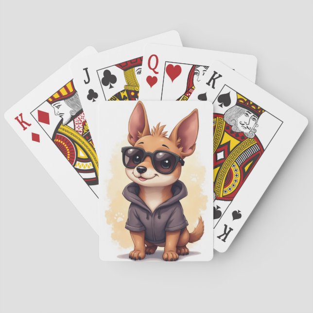 Funny Thai Ridgeback Kawaii Dog Poker Cards (Back)