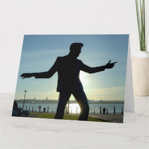 FUNNY THANK 1950's rocker GREETING CARD