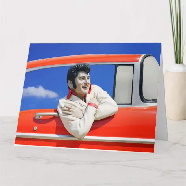 FUNNY THANK YOU BIG CARD, ROCKER 1950s (Front)