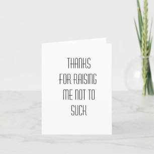 Funny thank you card