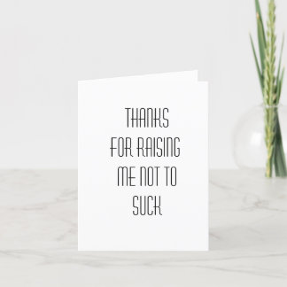 Funny thank you card