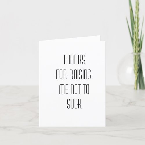 Funny thank you card