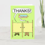 Funny Thank You Card: Toilet Paper at Zazzle