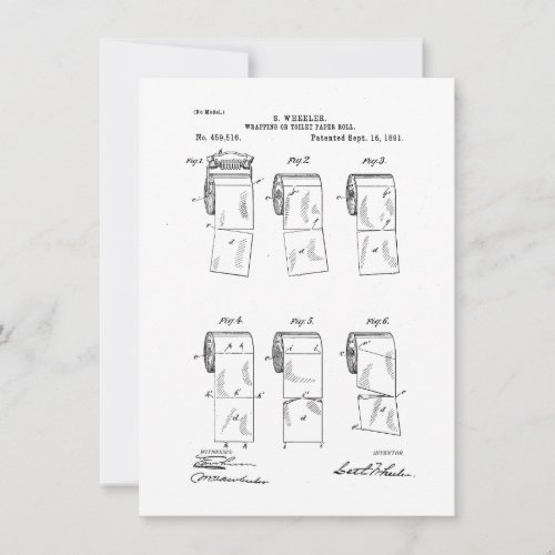 Funny Thank You Card Toilet Paper Patent