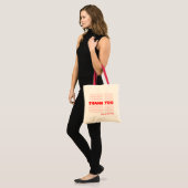 Funny Thank You Design Tote Bag (Front (Model))