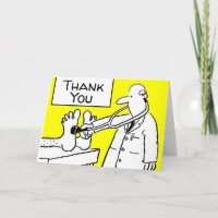 Funny Thank You Doctor Lab Coat & Stethoscope