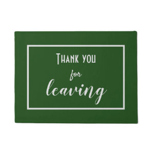 Funny "Thank You For Leaving" Introvert Antisocial Doormat