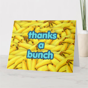 Funny Thank You Greeting Card Joke Humorous Banana