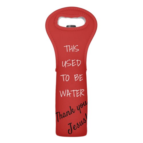 Funny Thank you Jesus Wine Tote