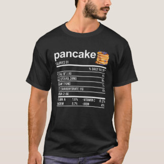 Funny Thanksgiving Apparel, Pancake Nutrition Fact T-Shirt