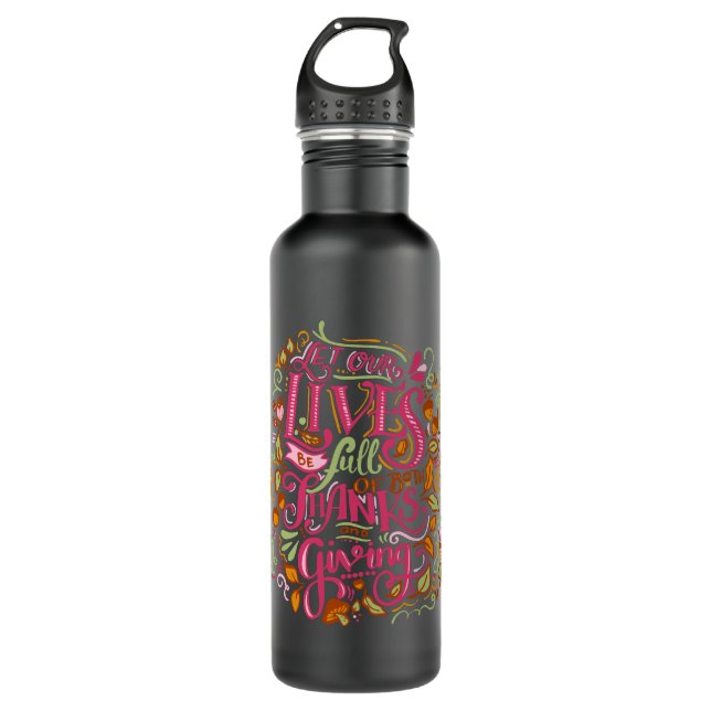 Funny Thanksgiving Canada chiken1 1 Stainless Steel Water Bottle (Front)