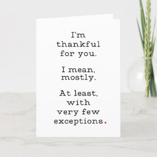 Funny Thanksgiving Card