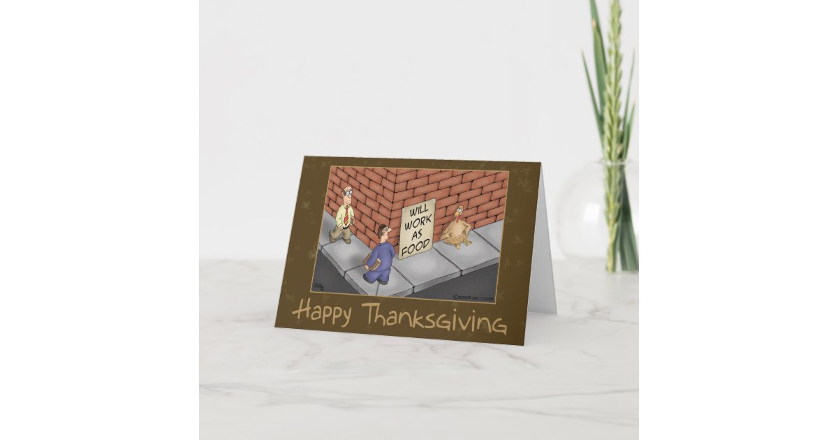 Funny Thanksgiving Cards It S A Turkey Economy Holiday Card Zazzle Com