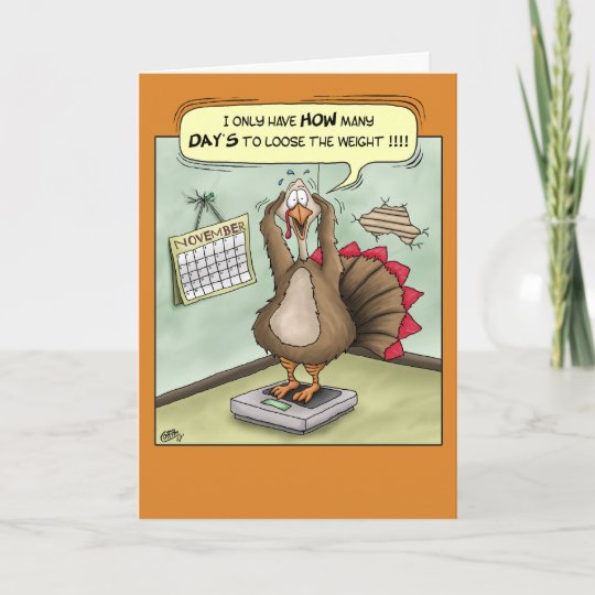 Funny Thanksgiving Cards: Stuffed Holiday Card | Zazzle.com