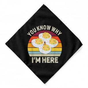 Funny Thanksgiving Deviled Eggs You Know Why I'm H Bandana