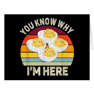Funny Thanksgiving Deviled Eggs You Know Why I'm H Cards