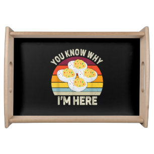 Funny Thanksgiving Deviled Eggs You Know Why I'm H Serving Tray