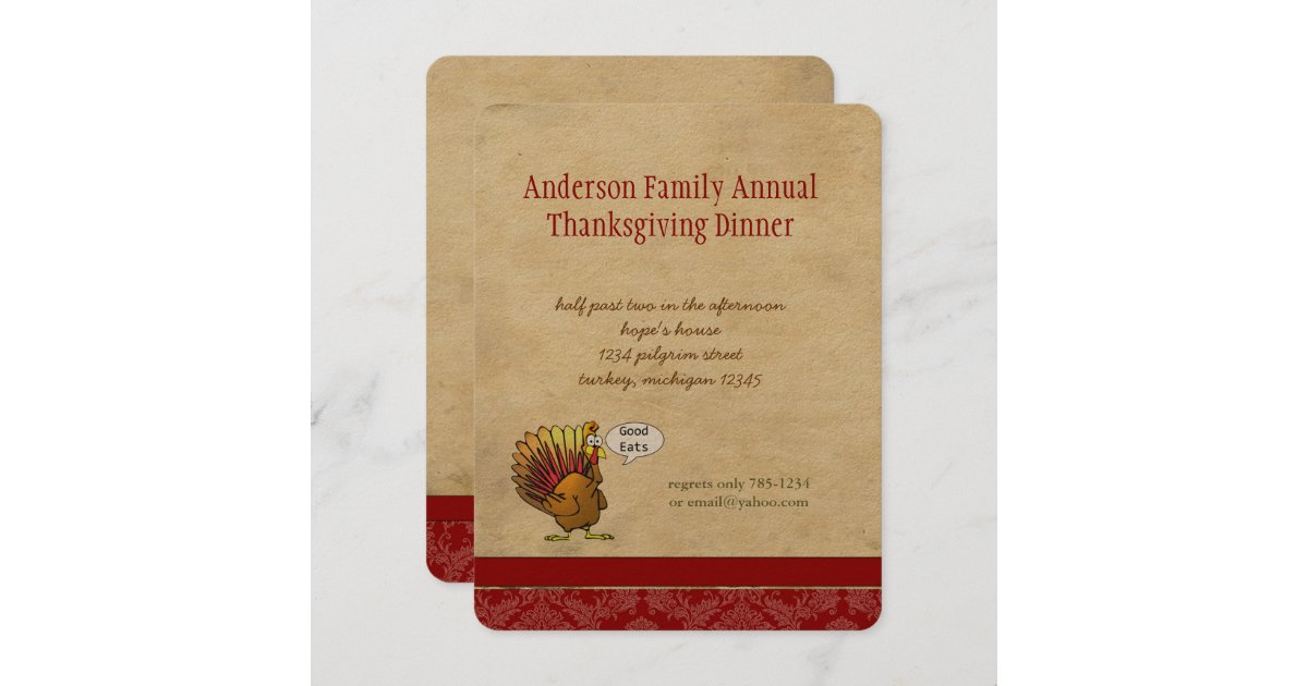 Eat Drink Wear Stretchy Pants Funny Thanksgiving design Postcard