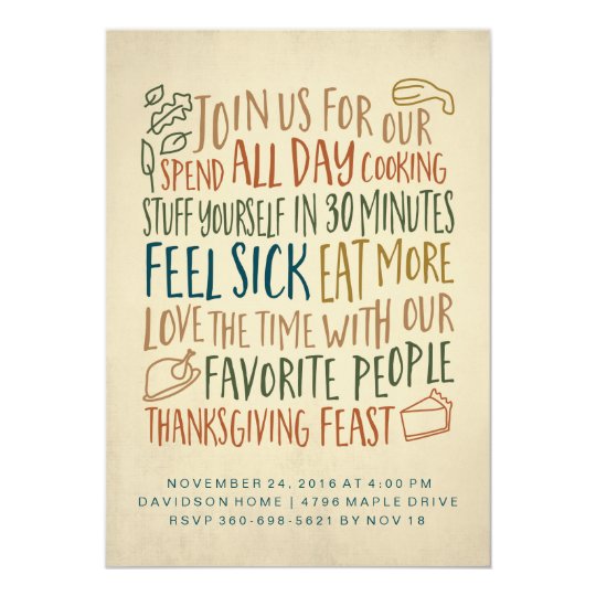 Thanksgiving Dinner Invitations Quotes 1