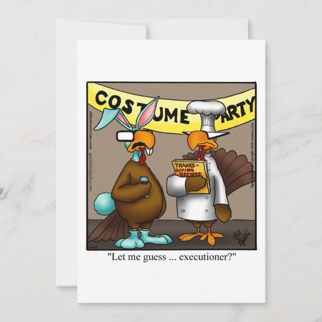 Funny Thanksgiving Dinner Invitation (Front)