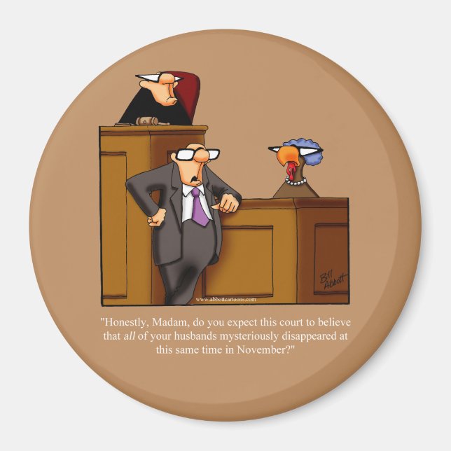 Funny Thanksgiving  Dinner Party Favor Magnet (Front)