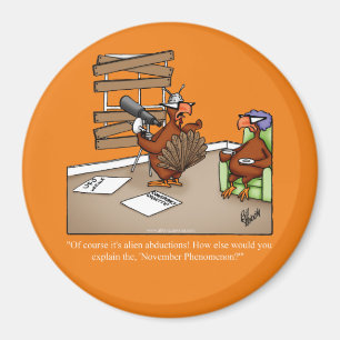 Funny Thanksgiving Dinner Party Favor Magnet