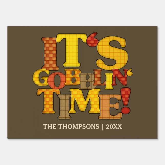 Funny Thanksgiving Dinner Sign (Front)