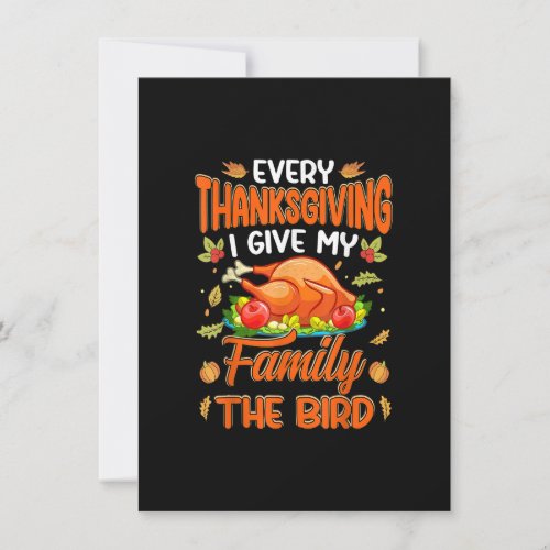 Funny Thanksgiving Family Matching For Mens Womens Invitation