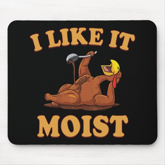 Funny Thanksgiving Foods Family Group Set I LIKE I Mouse Pad (Front)