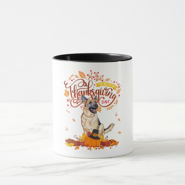 Funny Thanksgiving Gifts  German Shepherd Dog Mug (Center)