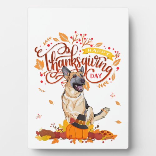 Funny Thanksgiving Gifts  German Shepherd Dog Plaque