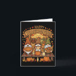 Funny Thanksgiving Gnome Squad With Festive Autumn Card<br><div class="desc">Funny Thanksgiving Gnome Squad With Festive Autumn Foliage Long Sleeve</div>