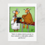 Funny Thanksgiving  "Golden Perfection" Postcard
