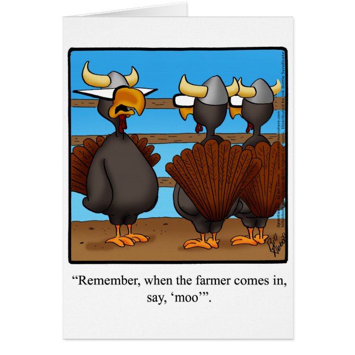 Funny Thanksgiving Greeting Card | Zazzle.com