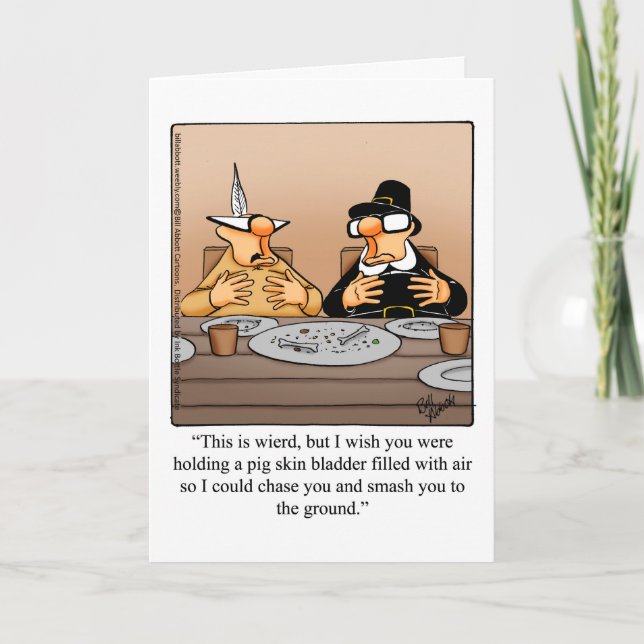 Funny Thanksgiving Greeting Card "Spectickles" (Front)