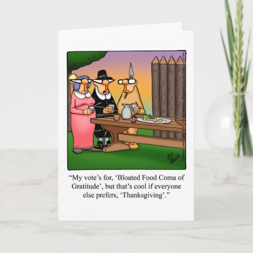 Funny Thanksgiving Greeting Card Spectickles