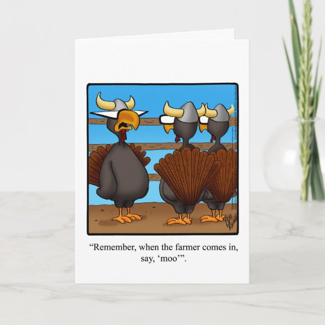 Funny Thanksgiving Greeting Card "Spectickles" (Front)