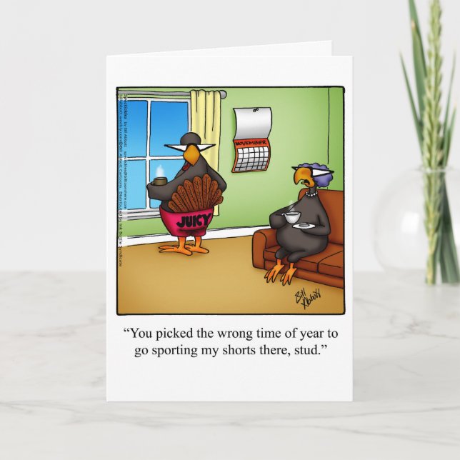 Funny Thanksgiving Greeting Card "Spectickles" (Front)