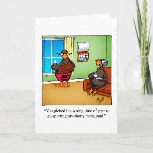 Funny Thanksgiving Greeting Card Spectickles